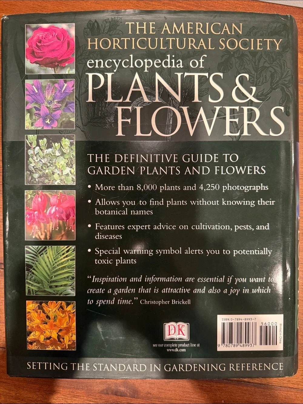 Hardcover The American Horticultural Society Encyclopedia of Plants & Flowers